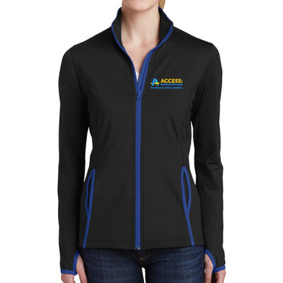 Ladies Sport-Wick® Stretch Contrast Full-Zip Jacket Thumbnail
